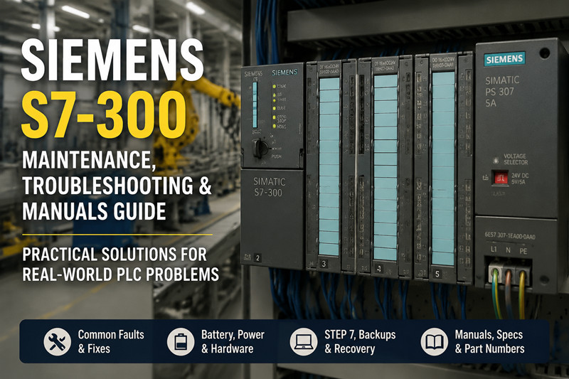 Siemens S7-300: руководство по техническому обслуживанию, поиску и устранению неисправностей и инструкции.