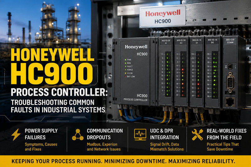 Контроллер технологических процессов Honeywell HC900: устранение распространенных неисправностей в промышленных системах.