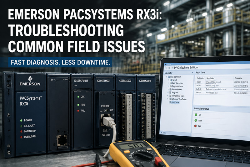 Emerson PACSystems RX3i: Устранение распространенных неполадок в полевых условиях