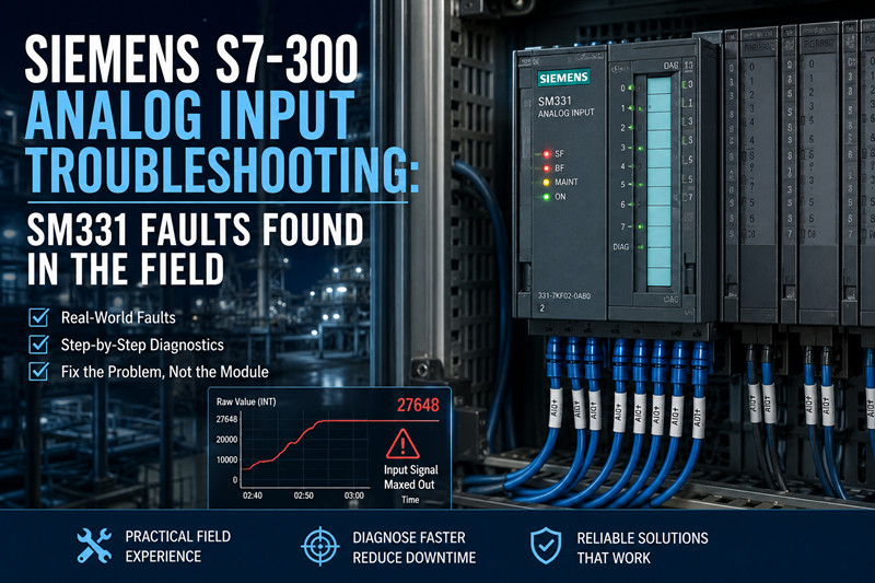 Поиск и устранение неисправностей аналогового входа Siemens S7-300: обнаруженные в полевых условиях неисправности SM331.