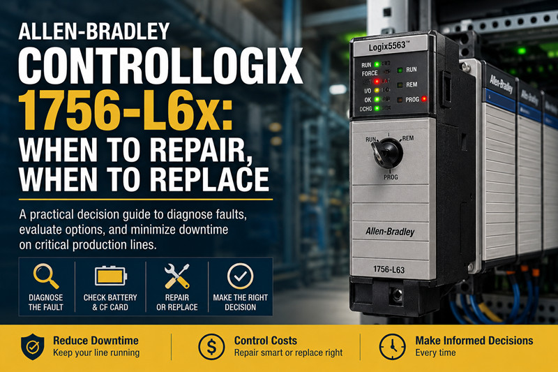 Allen-Bradley ControlLogix 1756-L6x: Когда ремонтировать, а когда заменять
