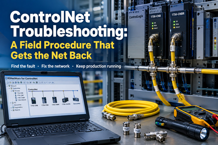 Устранение неполадок ControlNet: полевая процедура для восстановления работы сети.