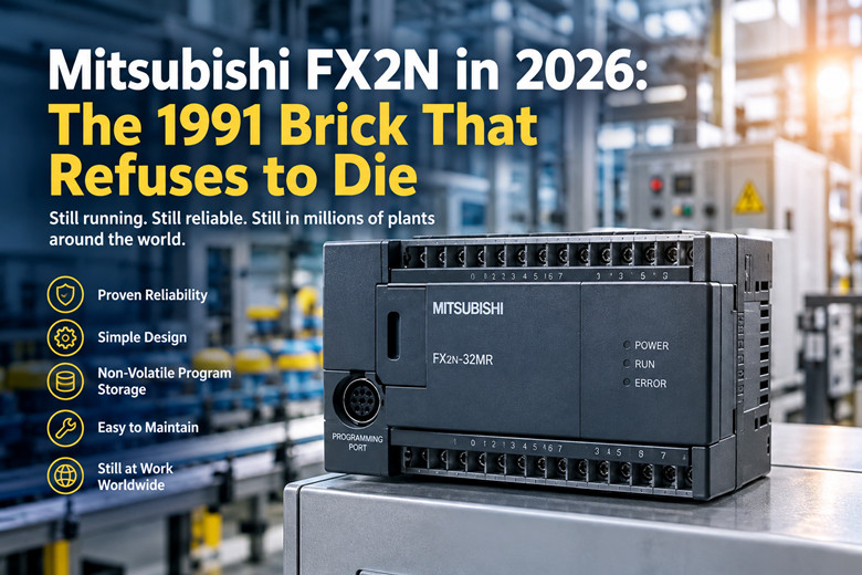 Mitsubishi FX2N в 2026 году: кирпич 1991 года, который отказывается умирать.